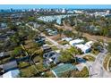 Panoramic aerial shot showcasing the property in a desirable location with city views at 2376 Novus St, Sarasota, FL 34237