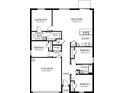 Open floor plan featuring a 2-car garage, 4 bedrooms, and 2 bathrooms at 12442 Evelyn Ave, Port Charlotte, FL 33981