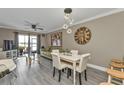 Bright dining area with a view of the living room at 25225 Rampart Blvd # 1901, Punta Gorda, FL 33983