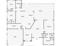 Floor plan showing the layout of the house, including bedrooms, kitchen, and living areas at 3818 Bordeaux Dr, Punta Gorda, FL 33950