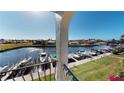 Breathtaking view from balcony overlooking marina and boats at 1 Colony Point Dr # C3, Punta Gorda, FL 33950