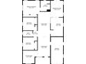 Floor plan showing a 3-bedroom, 2-bathroom house with garage at 81 Michigan Ave, Englewood, FL 34223