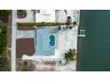 Property features a private pool and convenient boat dock access at 1350 Aqua View Ln, Englewood, FL 34223