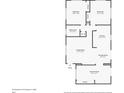 One-story floor plan featuring two bedrooms, a living room, and a Florida room at 4118 Gardner Dr, Port Charlotte, FL 33952