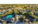 Community overview showcasing numerous houses and a waterway at 7342 N Ficus Tree, Punta Gorda, FL 33955