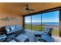 Spacious lanai with comfortable seating and stunning ocean views at 87 Vivante Blvd # 403, Punta Gorda, FL 33950