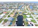 Bird's-eye view of waterfront homes and community at 2341 W Marion Ave, Punta Gorda, FL 33950