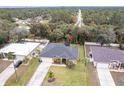 Aerial view of a house in a residential neighborhood at 4398 Appleton Ter, North Port, FL 34286