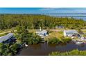 Home shown in an aerial view, near the water at 414 Glenholm Ave, Punta Gorda, FL 33950