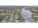 Aerial view showing home location near the water at 407 Dunn Ne Dr, Port Charlotte, FL 33952