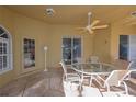 Covered patio with seating and access to pool area at 7352 Parkinsonia, Punta Gorda, FL 33955