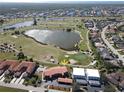 Bird's eye view of condo community near golf course and water at 3919 San Rocco Dr # 31A, Punta Gorda, FL 33950