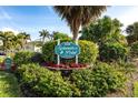 Spinnaker Point community sign, lush landscaping at 4000 Bal Harbor Blvd # 225, Punta Gorda, FL 33950