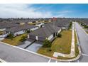 Wide aerial shot of the home showcasing its location in the community at 1912 Saddlewood Cir, Port Charlotte, FL 33953