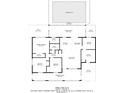 Detailed floor plan showcasing the layout of the home with dimensions of rooms, patios, and features at 530 Lakemont Nw Ave, Port Charlotte, FL 33952