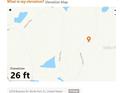 Map showing the elevation of 2478 Brassica Dr, North Port, FL, at 26 feet at 2478 Brassica Dr, North Port, FL 34289