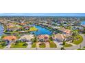 Aerial view of luxurious waterfront homes and canals in an upscale neighborhood at 3321 Tripoli Blvd, Punta Gorda, FL 33950