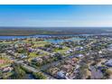 Wide aerial view of upscale waterfront community at 4696 Pompano St, Placida, FL 33946