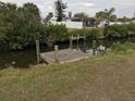 Private wooden dock offering waterfront access at 914 E 2Nd St, Englewood, FL 34223
