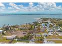 Aerial view of waterfront homes and properties at 321 S Mango St, Englewood, FL 34223