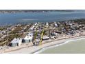 Aerial view showing home's location near beach and water at 5031 N Beach Rd # 112, Englewood, FL 34223