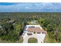 Property showcasing house, pool, and surrounding landscape at 1600 Thomas St, Englewood, FL 34223