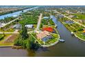 Property located on a canal with a large backyard and waterfront access at 10544 Poughkeepsie Cir, Port Charlotte, FL 33981