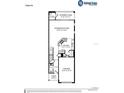 First floor plan showcasing kitchen, gathering room, garage, and covered lanai at 2771 Walden Town Cir, Plant City, FL 33566