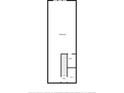 Upper floor plan with one bedroom, one bathroom, and walk-in closet at 9713 Royce Dr, Tampa, FL 33626