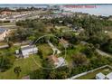 Aerial view of a single Gathering home with a pool, located near Sunseeker Resort at 4533 Church St, Punta Gorda, FL 33980