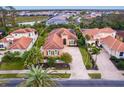 Bird's eye view of a single Gathering home in a residential community at 1720 Grande Park Dr, Englewood, FL 34223