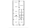 Two-bedroom, two-bathroom floor plan with spacious living areas at 255 The Esplanade N # 202, Venice, FL 34285