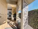 Front entry with view into kitchen and access to backyard at 500 Park S Blvd # 7, Venice, FL 34285
