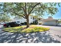 Exterior view of the property surrounded by a tree and well-maintained green grass and landscaping at 9204 L Pavia Blvd # 9204, Venice, FL 34292