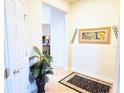 Bright foyer with a decorative rug and plant, leading into a well-lit home at 13892 Alafaya St, Venice, FL 34293