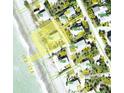 Parcel map showing property outline along the beach at 4074 N Beach Rd, Englewood, FL 34223