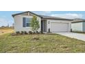 One-story home with a two-car garage and landscaped lawn at 31698 Wild Grape Ln, Brooksville, FL 34602