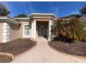 House entrance with columns and double doors at 9373 Belvedere St, Spring Hill, FL 34608