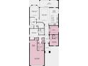 Floor plan showcasing the layout of the house with its rooms and dimensions at 4488 Isonzo Way, Wesley Chapel, FL 33543