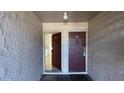 Condo entrance showing doors to units A and B, providing an entry to the building at 7502 Needle Leaf Pl # B66, Tampa, FL 33617