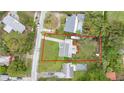 Property overview showing house location and lot size at 739 Jasmine Way South, St Petersburg, FL 33705