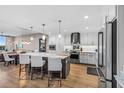 Modern kitchen with stainless steel appliances and an island at 920 N Osceola Ave # 604, Clearwater, FL 33755