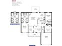 Detailed floor plan of the 2,010 sq ft home with 3 bedrooms, 2 bathrooms and patio at 10164 Gamewell St, Spring Hill, FL 34608