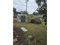 Spacious backyard with shed and small patio area at 2700 9Th N Ave, St Petersburg, FL 33713