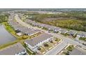 Aerial view of the community showing the location of the townhouses at 5418 Tripoli Dr, Palmetto, FL 34221