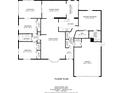 Detailed floor plan showcasing the layout of this home, including bedrooms, bathrooms, kitchen, living room, and garage at 2275 Pine View Cir, Sarasota, FL 34231