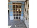 Unfinished interior room, showing framing and flooring at 4903 Green Key Rd, New Port Richey, FL 34652