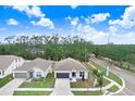 Community of new construction homes with paved roads and lush landscaping at 2411 Orange Harvest Pl, Seffner, FL 33584