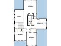 Second floor plan with bedrooms and a shared bathroom at 1574 Running Tide Pl, Sarasota, FL 34240