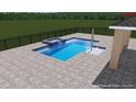 Inviting pool with spa and pavers at 33346 Kateland Dr, Wesley Chapel, FL 33545